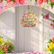 Easter Wreaths for Front Door Bunny Welcome Wood Sign Door Hanger Spring Decorations Easter Hanging Plaque Rabbit Sign Decorations for Home Coffee Shop Garden
